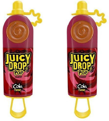 

Juicy Drop Pop Hard Candy & Sour Liquid Cola Pack of 2 Cola Candy