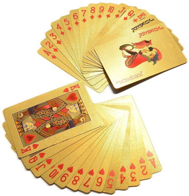 Aryshaa Golden Plating Playing Cards(Golden)