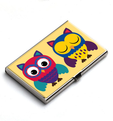 

Heartzy Cozy Owls Business 10 Card Holder(Set of 1, Multicolor)