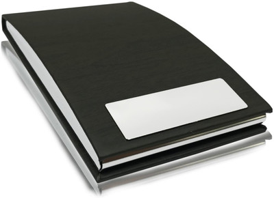 

topmost 15 Card Holder(Set of 1, Silver, Black)
