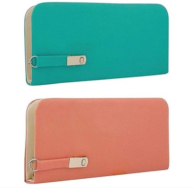 

Talat Fashion Casual Pink, Green Clutch, Green;pink