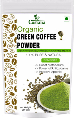 

cosiana Organic Green Coffee beans Powder for Weight Management 250 GM Instant Coffee 200 g