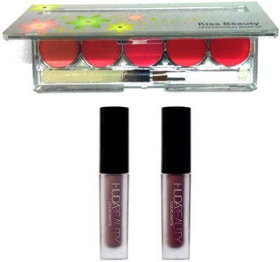 

Kiss Beauty MULTI COLORED BLUSHER PALETTE LONG LASTING AS THE CREAMY FORMULA KEEPS A CUTE LOOK ALL DAY LONG WITH LIQUID MATTE LIPSTICK(Set of 3)