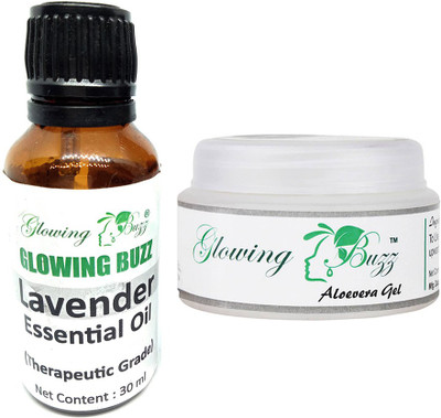 

Glowing Buzz Combo of lavender essential oil and aloevera gel(Set of 2)