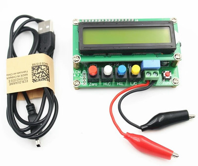 

vinsan Digital LCD Capacitance meter inductance table TESTER LC Meter Frequency 1pF-100mF 1uH-100H LC100-A + Test clip Meter Electronic Hobby Kit