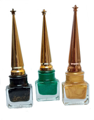 

Make Line Water Proof Glitter Eye Liner Pack Of 3 10(Malticolor)