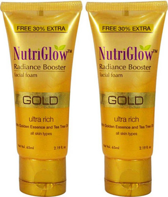 

NutriGlow Gold Radiance Booster Foam (Pack of 2) Face Wash(130)