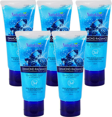 

NutriGlow Diamond Face Wash 65ml (Pack Of 5) Face Wash(65 ml)