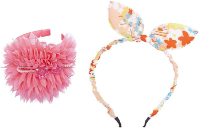 

Chooz Designer Studio Ears Head Band and Ribbons Hair Band (Pack of 2) Head Band(Multicolor)