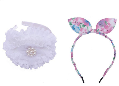 

Chooz Designer Studio Ears Head Band and Ribbons Hair Band (Pack of 2) Head Band, Hair Band(Multicolor)