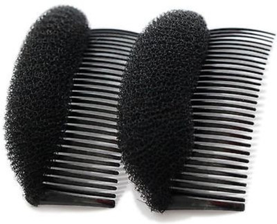 

sbe 2 Pcs New Volume Hair Base Bow Comb Bumpits Insert Hair Styling Tool Hair Pin(Black)