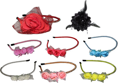 

Good Combo of Multi Color Floral Hair Accessories Hair Accessory Set(Multicolor)