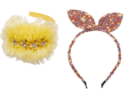 

Chooz Designer Studio Ears Head Band and Ribbons Hair Band (Pack of 2) Hair Band, Head Band(Multicolor)