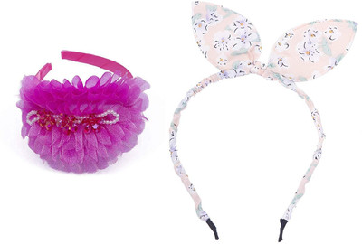 

Chooz Designer Studio Ears Head Band and Ribbons Hair Band (Pack of 2) Head Band, Hair Band(Multicolor)