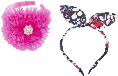 

Chooz Designer Studio Ears Head Band and Ribbons Hair Band (Pack of 2) Head Band, Hair Band(Multicolor)