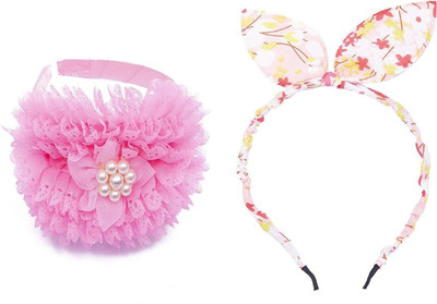 

Chooz Designer Studio Ears Head Band and Ribbons Hair Band (Pack of 2) Head Band, Hair Band(Multicolor)