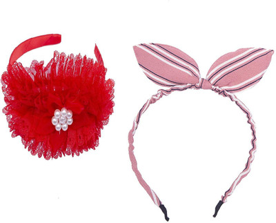

Chooz Designer Studio Ears Head Band and Ribbons Hair Band (Pack of 2) Hair Band, Head Band(Multicolor)