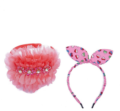 

Chooz Designer Studio Hair Band for Kids Girls Ears Head Band and Ribbons Hair Band (Pack of 2) Hair Band, Head Band(Multicolor)