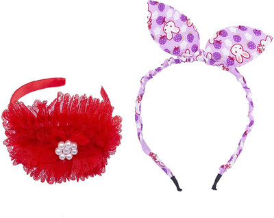 

Chooz Designer Studio Ears Head Band and Ribbons Hair Band (Pack of 2) Head Band, Hair Band(Multicolor)