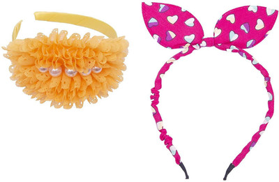 

Chooz Designer Studio Ears Head Band and Ribbons Hair Band (Pack of 2) Head Band, Hair Band(Multicolor)
