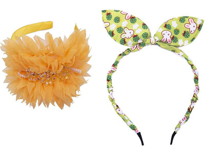 

Chooz Designer Studio Ears Head Band and Ribbons Hair Band (Pack of 2) Head Band, Hair Band(Multicolor)