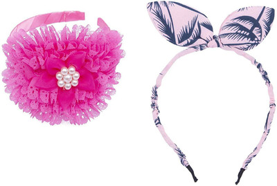 

Chooz Designer Studio Ears Head Band and Ribbons Hair Band (Pack of 2) Head Band, Hair Band(Multicolor)