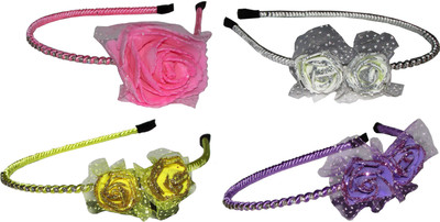 

CLOSE Combo of Multi Color Floral Hairbands Hair Band(Multicolor)