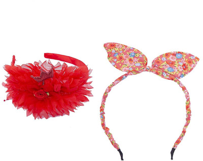 

Chooz Designer Studio Ears Head Band and Ribbons Hair Band (Pack of 2) Head Band, Hair Band(Multicolor)