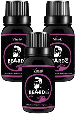 

VIHADO 3x Natural Beard Oil PRO Faster Growth (25 ml) (Pack of 3) Hair Oil(25 ml)