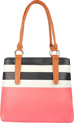 

LADA Shoulder Bag(Pink, Black, White), Black;pink;white