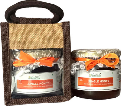 

Farm Naturelle Farm Naturelle-(Set of 5 ) Aesthetically Designed Jute Gift bag with Pure Raw Natural Unheated Unprocessed Forest/Jungle Flower Honey-450 Gms-Corporate Christmas Gifts Pack(1000 ml, Pack of 2)