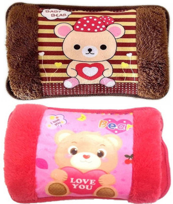 

saioni 2 Pack of Original Electric Quick Warming High Quality Pain Reliever Velvet Pad Electric 1 L Hot Water Bag(Multicolor)