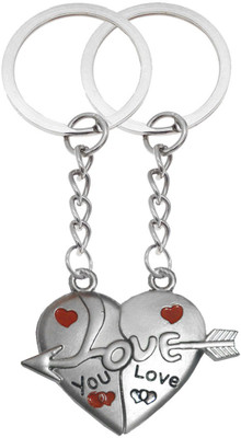 Sullery Couple Broken Heart I Love You Arrow Key Chain