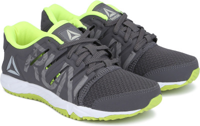 

REEBOK Boys Lace Running Shoes(Grey, Grey/yellow