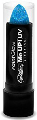 

Paintglow Blacklight Reactive Uv Glitter Lipstick Ice Blue(Black)