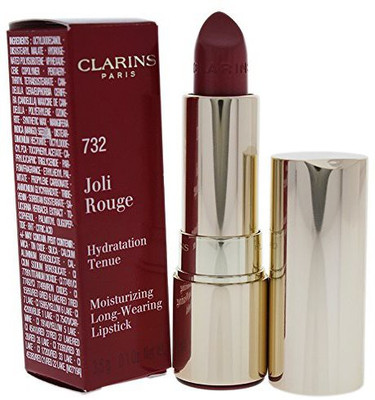 

Clarins Joli Rouge Lipstick, No. 732 Grenadine, 0.1 Ounce(Maroon)