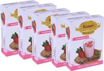 

Kesari Strawberry Mix Milk Masala Combo, Pack of 5, 50 gm, Strawberry 50 g(Pack of 5)