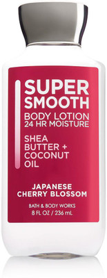 

Bath & Body Works Super Smooth Body Lotion- Shea Butter + Coconut Oil- Japanese Cherry(236 ml)