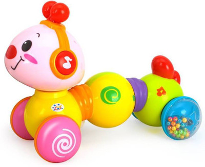 

YAMAMA Electric Educational Musical Inchworm With Light Twist Press & Go Inchworm Developmental Baby Toys(Multicolor)