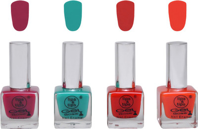 

Lips & Tips Premium Collection Exclusive Nail Paints -Dark Plum, Teal, Fire Red, Tangerine (Pack of 4) Dark Plum, Teal, Fire Red, Tangerine(Pack of 4)