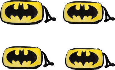 

Shopkooky Batman multipurpose soft quality pouch Latest gift set/ Birthday gift Art Canvas Pencil Boxes(Set of 4, Multicolor)