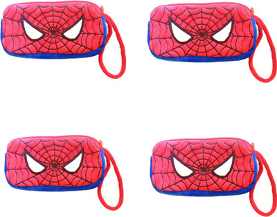 

Shopkooky Spiderman pencil pouch pack of 4 Pencil pouch/ Spiderman cartoon character/ Pack of 4 / Latest collection/ Gift set Art Canvas Pencil Boxes(Set of 4, Red)