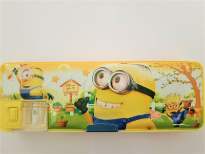 

Ambica A-6338 Minnion Art Plastic Pencil Box(Set of 1, Yellow)
