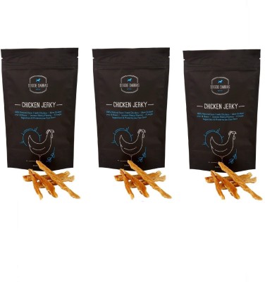 

Doggie Dabbas Chicken Jerky Wheat, Gluten and SOYA Free 85gm Chicken Dog Treat(85 g, Pack of 3)