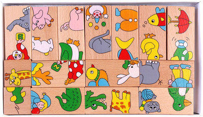 

Artfinesse Wooden Cartoon Domino Blocks For Kids(15 Pieces)(15 Pieces)