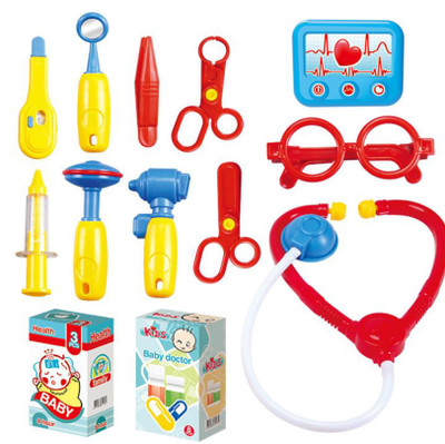 

XIONG CHENG 2 in 1 Kids Pretend Doctor Play Set Carry Medical Suitcase w/ Medical Table , Medical Tools & Accessories , Kids Pretend Doctor Nurse Medical Toy Set (Doctor Set)
