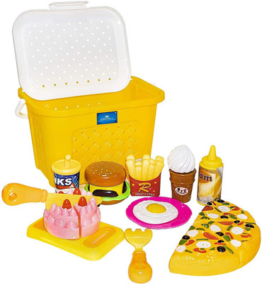 

Kingwell Kitchen Role Restaurant Role Pretend Play Fast Food Set Pizza Cutting