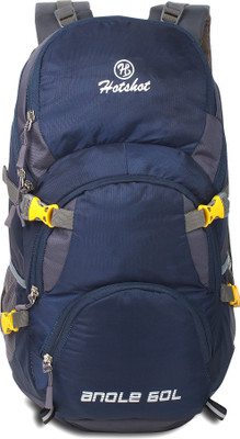 

Hot Shot Lightweight Travel Hiking Bag Rucksack - 60 L(Blue, Grey)