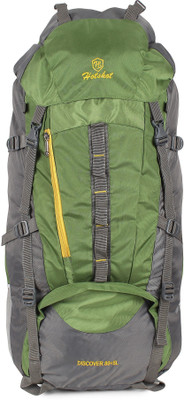 

Hot Shot Waterproof Outdoor Sport Camp Hiking Trekking Bag Rucksack - 85 L(Green, Grey)