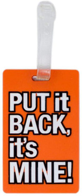

Way Beyond Orange Durable Rubber Luggage Travel Bag Tag / Luggage Tag(Orange)